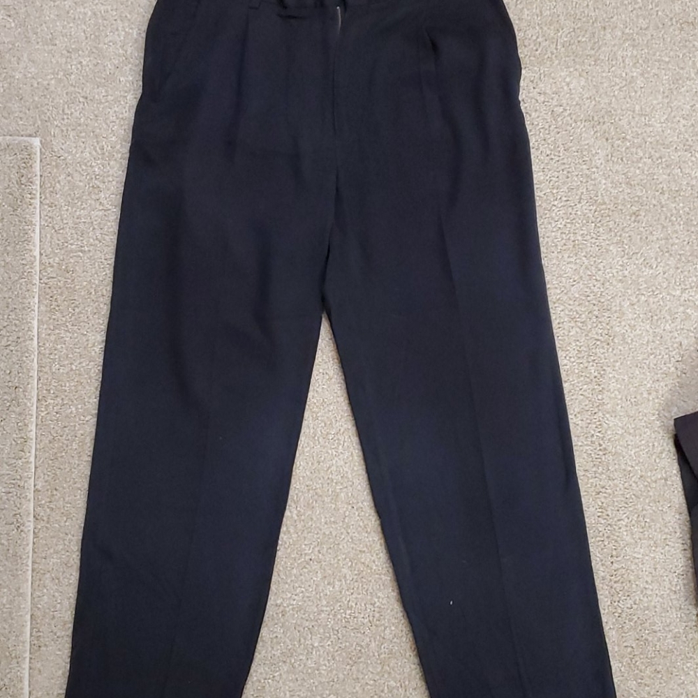 Tommy Bahama black silk dress pants